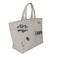 20 Oz Natural Canvas Shopping Bag With Zip Closure