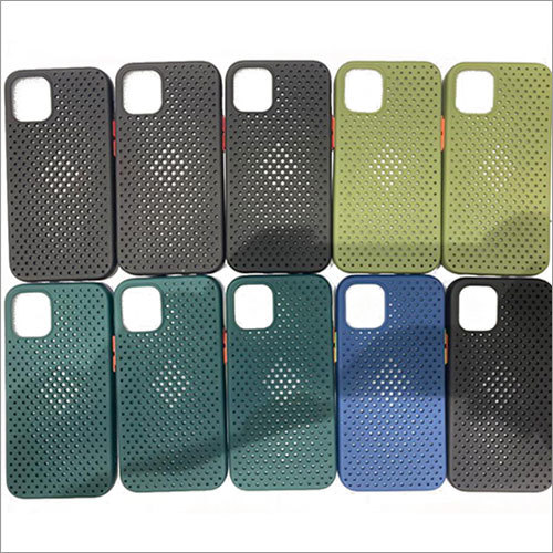 Leather Mobile Back Cover - Plastic and Rubber, Black | Textured Design, Durable, Lightweight, Protective Grip