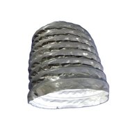 Fibre Glass fabric coated with Non-Flammable PVC Inside Aluminum Polyester Film Laminated Double PLY Hose