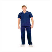 Ward Boy Uniform - Tericott Material, Half Sleeves, Blue Color | Premium Fabric, Quality Stitching, Male Version Available