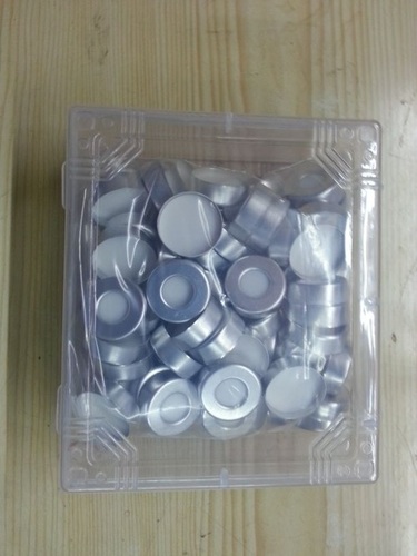 Silicone Septa - PTFE Coated, 20mm, 18mm, 11mm, 9x1.5mm Sizes, Silver Aluminum Cap | Easy to Use, Leakproof Seal, Sterile Packaging, High Purity