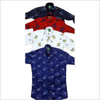 Mens Fancy Cotton Printed Shirts