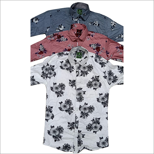 Mens Colored Printed Shirt Collar Style: Classic
