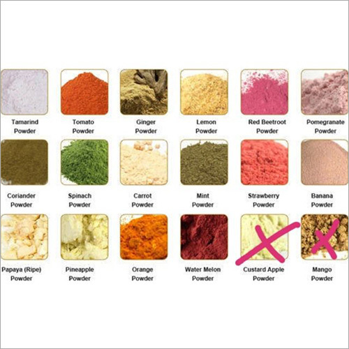 Dehydrated Fruits and Veg Powders