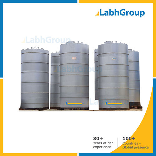 Mild Steel Vertical Bulk Storage Tank Capacity: 50000 Liter/Day