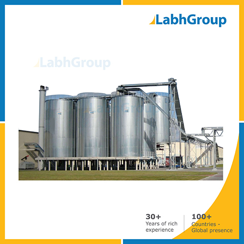 Stainless Steel Flat Bottom Silo