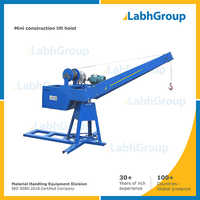 Mini Construction Lift Hoist Capacity: 500 Kg/hr