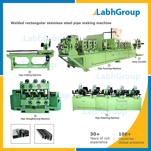 Welded Rectangular Stainless Steel Pipe Making Machine
