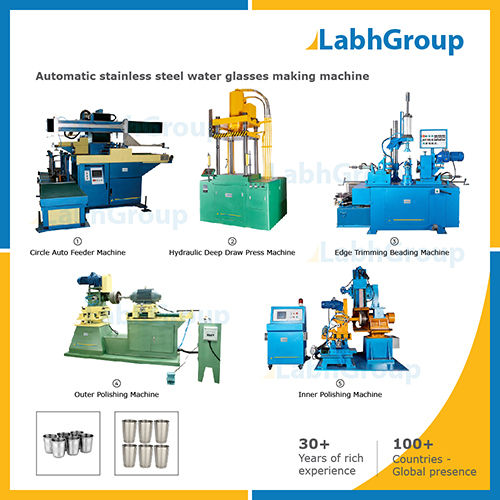  पर्यावरण के अनुकूल स्वचालित स्टेनलेस स्टील वाटर ग्लास बनाने की मशीन
