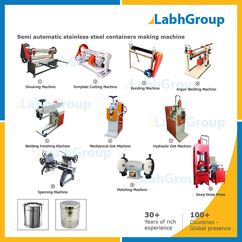Low Cost Stainless Steel Containers Making Machine