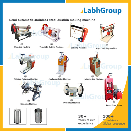 Stainless Steel Dustbin Making Machine