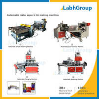 Automatic Metal Square Tin Making Machine - Stainless Steel, 15 Litres, Up To 1500 Tins/hour | Eco-friendly, High Efficiency, Low Noise, Plc Control, Touch Screen