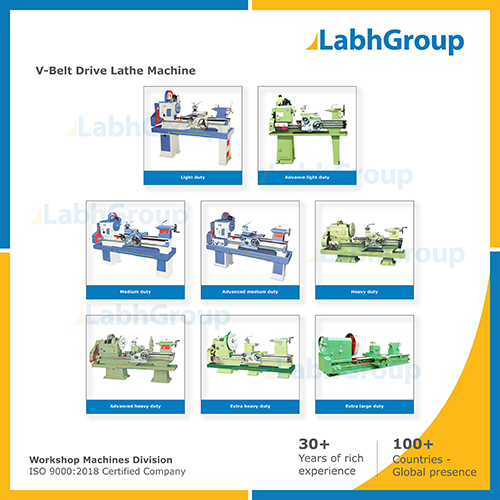 V-belt Drive Lathe Machine For Engineering Workshop