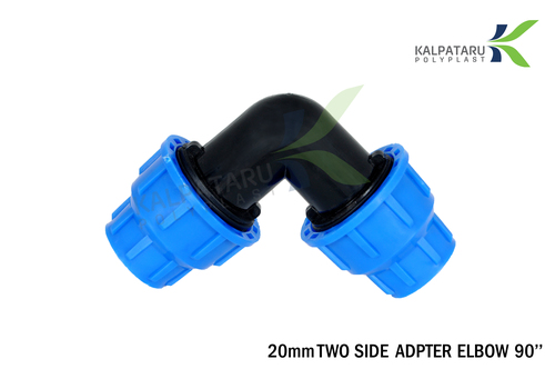 Pp Compression Elbow Two Side Adepter