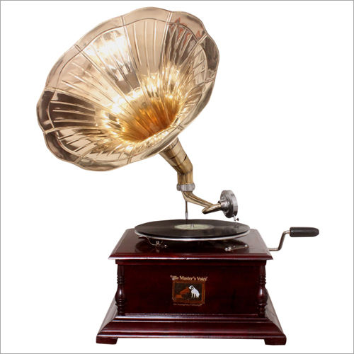 Wooden Square Gramophone