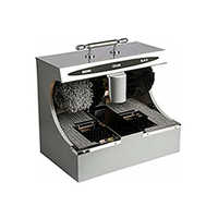Automatic Shoe Polish Machine With Shoe Sole Cleaning Machine - Color: Silver