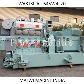 Wartsila W4L20 New Generator, Diesel Engine And Parts - Color: Green