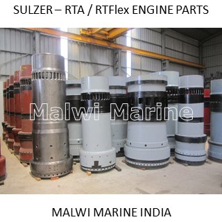 SULZER RTA RTFLEX ENGINE PARTS LINER CROWN VALVE SEAT CYLINDER COVER SUPPLIER INDIA