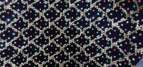 Velvet embroidery fabric By SACHCHIYAY MATA FABRICS