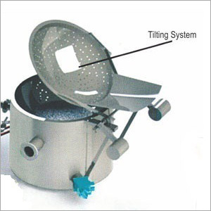 Circular Fryer With Tilting System