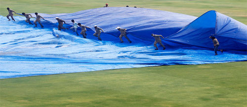 Green Cricket Pitch Cover