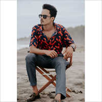 Mens Printed Shirt With Jeans