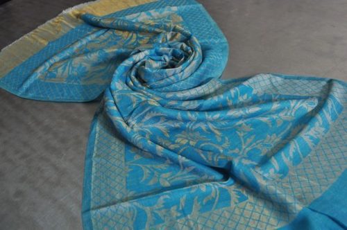 Fine Wool Zari Self Design Stole By CONWAY EXPORTS PRIVATE LIMITED
