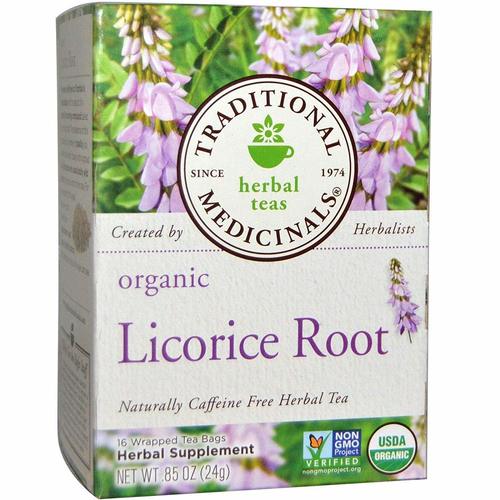 Traditional Medicinals Teas Organic Licorice Root Tea 16 Bags Efficacy: Promote Healthy & Growth