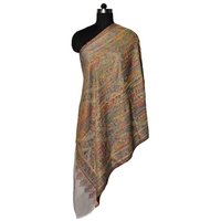 Fine Wool Zari Kani Stole