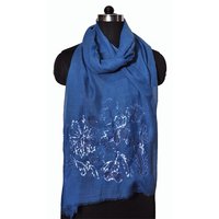 Wool Flower Sequence Stole