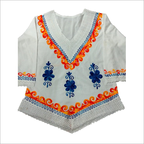 Fancy Embroidered Top - Multicolor, All Sizes | All-Season Versatility with Intricate Embroidery Pattern for Effortless Style and Comfort