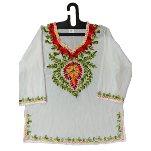Vintage Embroidered Top - Multicolor, All Sizes | Seasonless Design with Intricate Embroidery for Stylish Ladies Wear