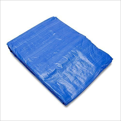 Blue Plastic Tarpaulins - Polyester Material, Standard Design Type, Plain Tent Style, Blue Color