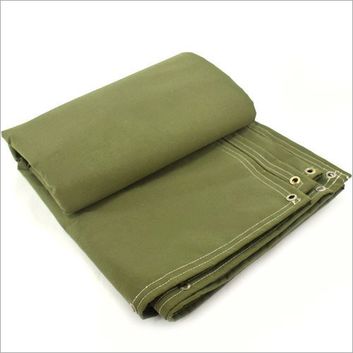 Canvas Tarpaulins - Green Canvas Standard Design Plain Tent Style | Ideal for Camping and Outdoor Activities