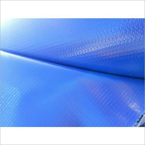 Plain PVC Coated Fabric - 200x3 Meter | Blue, Plain Texture, Durable PVC Material