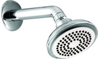 Abs Shower - Abs Plastic, Standard Size, Polished Chrome Finish | Wall-mounted Design, Adjustable Spray Patterns, 2.5 Gpm Flow Rate