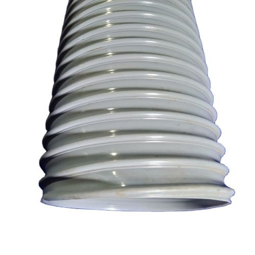 Steel Wire Reinforced Soft PVC Grey Duct Hose