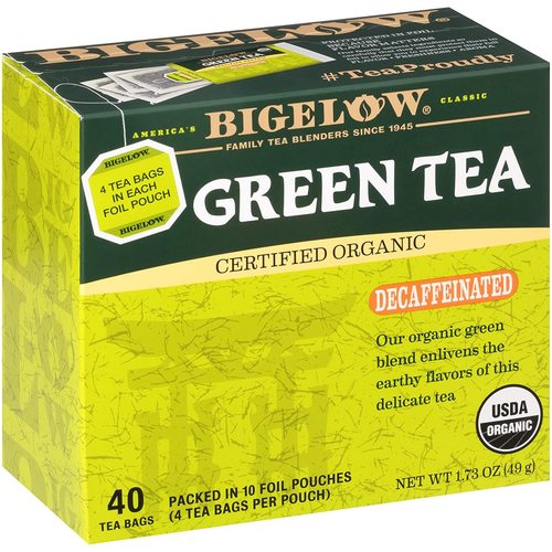 Bigelow Tea Organic Green Tea Decaffeinated - 40 Tea Bags Efficacy: Promote Healthy & Growth