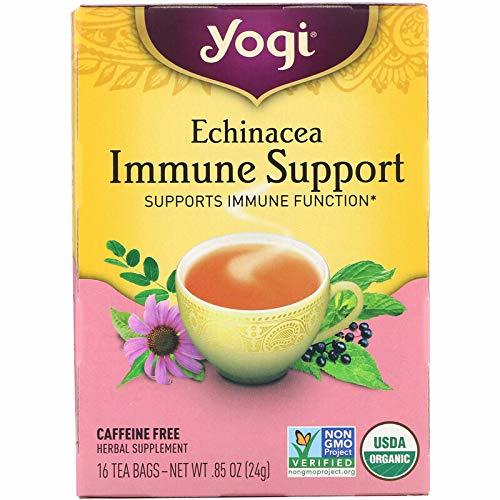 Yogi Tea Echinacea Immune Support Caffeine Free 16 Tea Bags .85 oz (24 g)