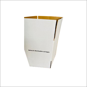White Square Corrugated Box - Corrugated Board, 12x12x12 inches, White Color | Durable Paper Material, Versatile Packaging Solution