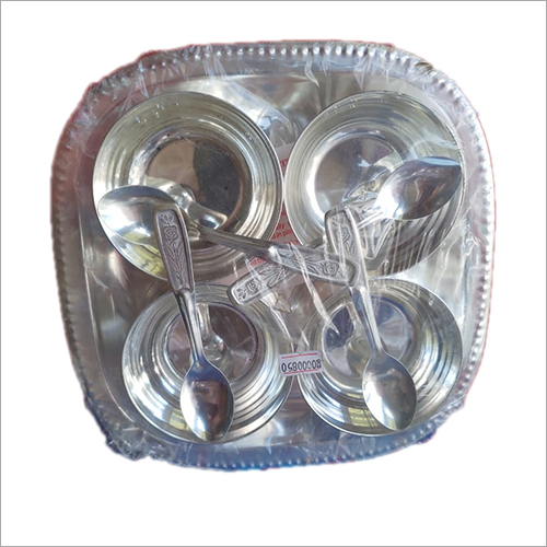 4 Bowel With Spoon And Tray Set