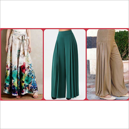 Ladies Party Wear Palazzo - Cotton Blend, Available in Sizes S, M, L, XL | Casual and Washable for All Season Wear