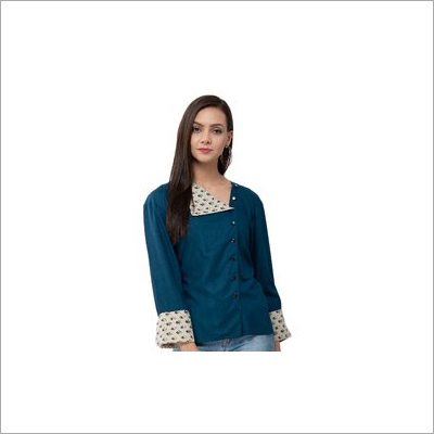 Ladies Designer Top - Cotton Blend Sizes L S M XL | Full Sleeves Casual Style All Season Washable
