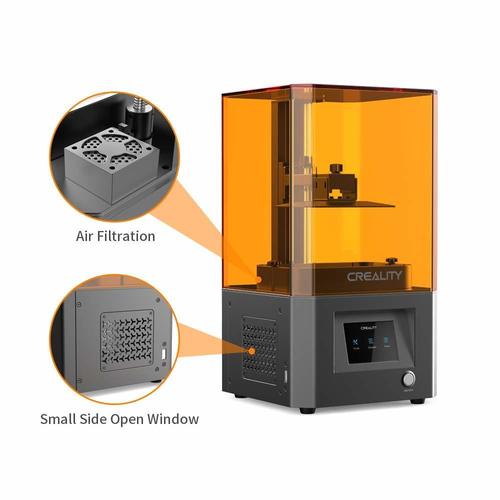 LD-002R - 405nm UV Resin | 120 x 65 x 165 mm, Robust Build Quality, Anti-Aliasing Technology, Quick Leveling, Perforated Print Plate, Air Filtration System