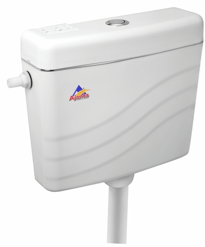 Pacific PVC Flushing Wall Hung White Water Cistern