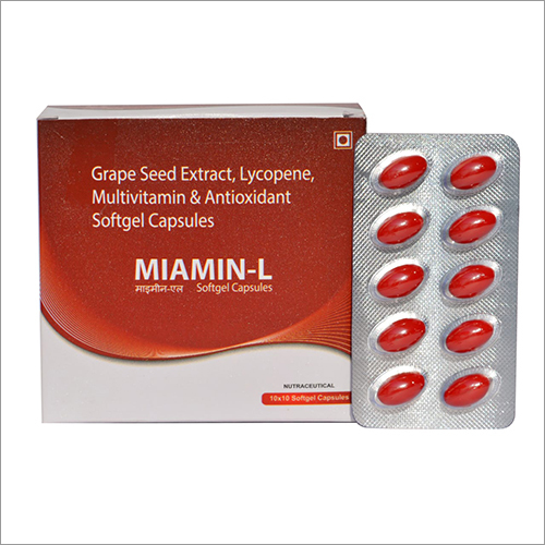 Grape Seed Extract Lycopene Multivitamins and Antioxidant Softgel Capsules