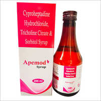 Cyproheptadine Hydrochloride Tricholine Citrate and Sorbitol Syrup