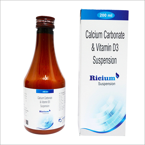 Suspensin del carbonato y de la vitamina D3 de calcio