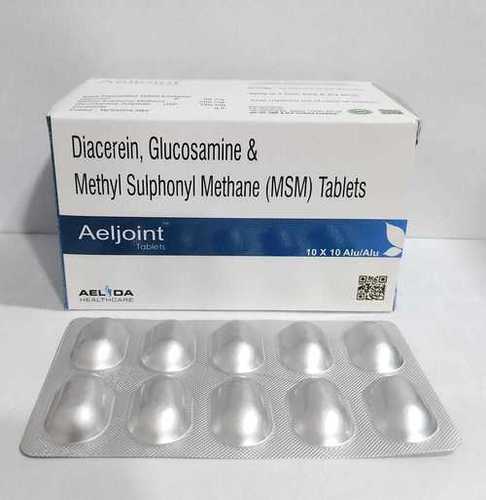 Diacerein Glucosamine & Methl Sulphonyl Methane MSM Tablet