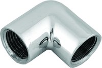 Brass Cp Elbow - Brass Material, Standard Size, Silver Color | Threaded Connection, Chrome-plated Finish, 90-degree Elbow Design